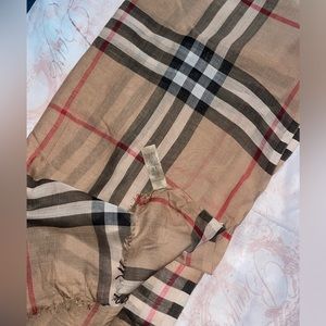 COPY - Burberry monogram sheer scarf/shawl